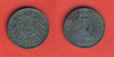 Kaiserreich 5 Pfennig 1918 E Eisen