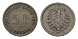 Deutsches Kaiserreich, 50 Pfennig 1877 D