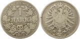 8356  Kaiserreich 1 Mark Silber 1882 A