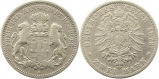8401 Kaiserreich Hamburg 2 Mark 1876