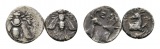 Antikes Griechenland; Ionien Ephesos; 2 Stück kleine Silberm...