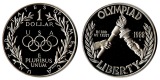 USA.  1 Dollar 1988 S - Olympiade   FM-Frankfurt  Feinsilber: ...