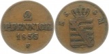 8937 Sachsen 2 Pfennig 1855