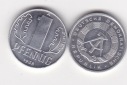 DDR, 10 x 1 Pfennig Kursmünze 1960 - 1987, vorzüglich