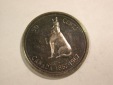 B27 Kanada Silber 50 Cents 1967 Timberwolf in PP berührt f.ST...