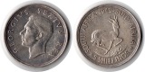 Süd Afrika  5 Shillings  1949  FM-Frankfurt  Feingewicht: 14,...