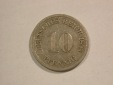 C01 KR 10 Pfennig 1898 F in f.ss  Orginalbilder