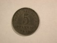 C02 KR 5 Pfennig 1919 E in vz/vz+   Ersatzmünze   Orginalbilder