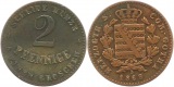 9535 Sachsen Coburg Gotha 2 Pfennig 1868
