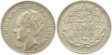 9676 Niederlande 25 Cent Silber 1941