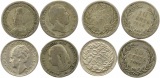 9691 Niederlande 10 Cent Silber Lot 4 Stück