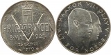 9979 Norwegen 25 Kronen 1970  Silber