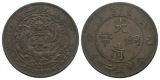 China, Kupfermünze,Ø= 33,4 mm, 11,26g