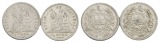 Guatemala, 1/2 Real, 1894 (2 Stück)