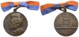 Berchtesgaden, tragbare Bronzemedaille, Ganghofer, 1925; 16,77...