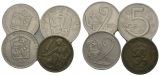 Tschechoslowakei, 4 Kleinmünzen