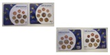Irland  2x Euro-Kursmünzensatz 2010/2011   FM-Frankfurt