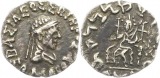 0329 Indo - Griechen Hermaios 40 - 1 v. Chr. Drachme
