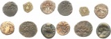 0342 Orientalen  Lot mit sechs AE Kleinmünzen