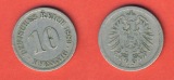 Kaiserreich 10 Pfennig 1889 A