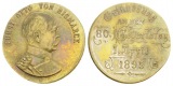 Otto v. Bismarck, Bronzemedaille, 80. Geburtstag, 1895; 8,29 g...
