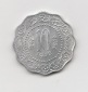 10 Paise  Indien 1972 ohne Münzzeichen (I368)