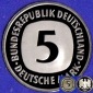 1999 J * 5 Deutsche Mark, Polierte Platte PP, proof, top
