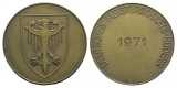 Bronzemedaille Deutsche Meisterschaft Rudern 1971, Ø 45 mm, 3...