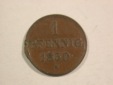 C06 Hannover 1 Pfennig 1850 B Rdf. f.ss  Originalbilder