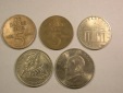 Lots -7-  DDR 5 Münzen  50 Mark in besserer Erhaltung Orginal...