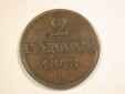 C07 Hannover  2 Pfennig 1848 in ss Originalbilder