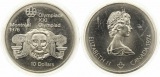 777 Kanada 10 Dollar Olympiade 1974 Silber 44,9 g. Fein Stempe...