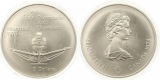 788 Kanada 5  Dollar Olympiade 1974 Silber 22,4 g. Fein Stempe...