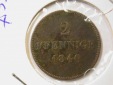 C10  Bayern  2 Pfennig 1840 in ss/ss+  R  Orginalbilder