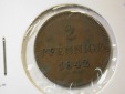 C10  Bayern  2 Pfennig 1842 in ss/ss+  R  Orginalbilder