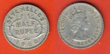 Seychellen 1/2 Rupee 1960 Auflage nur 60 000 Stück