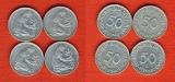 Deutschland 50 Pfennig 1986 D,F,G,J.kompl.