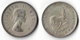 Süd Afrika  5  Shillings  1957    Büste von Königin Elisabe...