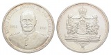 Sachsen; König Friedrich August III, Silbermedaille 1918; 999...