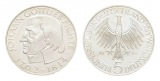 Deutschland; Gottlieb Fichte, 5 Deutsche Mark 1964 J; Jaeger 393