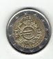 2 Euro Belgien 2012 (10 Jahre Euro Bargeld)(g1161)