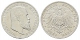 Linnartz KAISERREICH Württemberg Wilhelm II. 3 Mark 1912 vz-stgl