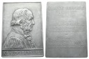 Frankreich, Claude Bernhatd, Plakette 1878, Zinn; 134,17 g, 80...