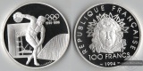 Frankreich  100 Francs  1994    Olympic Games 1896-1996    FM-...