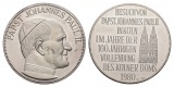 Linnartz  Köln, Johannes Paul II., Silbermedaille 1980, 33mm,...