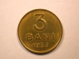 D06  Rumänien  3 Bani 1953 in vz/vz-st  Orginalbilder