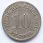 Deutsches Reich 10 Pfennig 1901 D