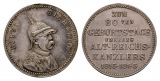 Linnartz Bismarck, Silbermedaille 1895 (v. M&W), 80. Geburtsta...