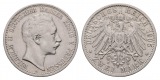 Linnartz KAISERREICH Preussen Wilhelm II. 2 Mark 1905 ss