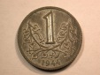 D08 CSSR Böhmen u. Mähren  1 Krone 1944 in ST !! schöne Pat...